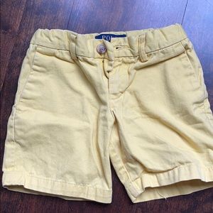 Yellow Polo shorts, size 3
